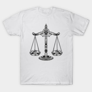 Libra Zodiac Sign Birthday Gift T-Shirt